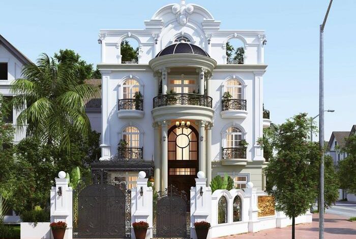 Biệt Thự tán cổ điển 3 tầng đẹp tại Bình Thạnh