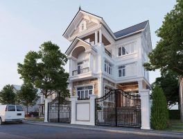 Biệt thự tân cổ điển 3 tầng 11x13m mái thái đẹp