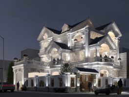 Mẫu biệt thự tân cổ điển 3 tầng 400m2 tại quận 12
