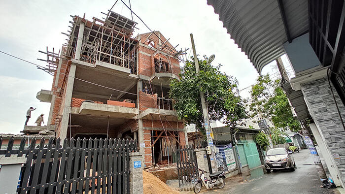 Hình ảnh thi công thực tế xây dựng biệt thự tân cổ điển 10x15m