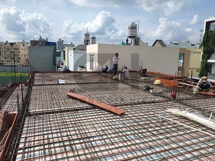 Hình ảnh thi công thực tế xây dựng biệt thự tân cổ điển 10x15m