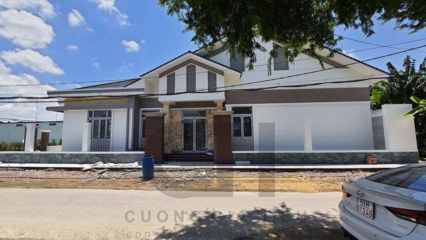 Hoàn thiện ngoại thất nhà ở gia đình chú tài Củ chi