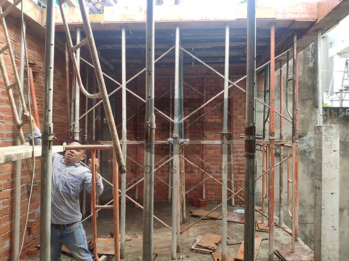 Xây dựng nhà phố hiện đại 5 tầng quận Tân Phú