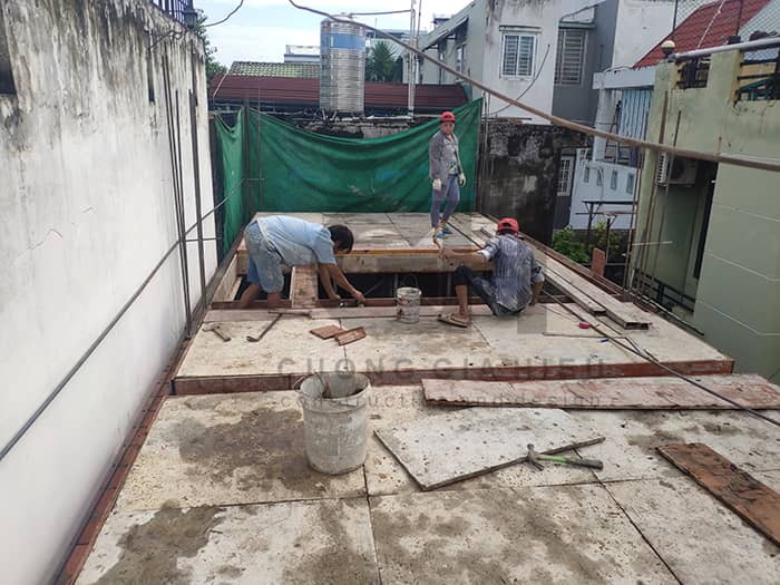 Xây dựng nhà phố hiện đại 5 tầng quận Tân Phú