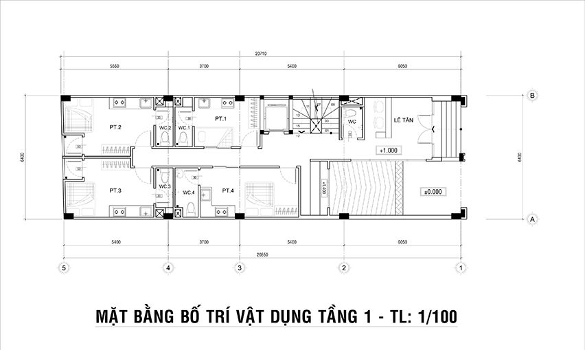 Thi công xây dựng nhà phố kết hợp căn hộ cho thuê