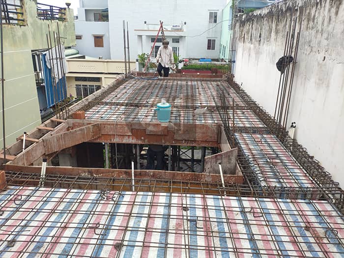 Xây dựng nhà phố hiện đại 5 tầng 4x12m quận Tân Phú