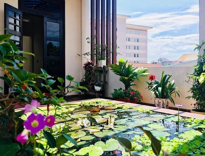 thiết kế sân thượng đẹp cho nhà phố hoành tráng