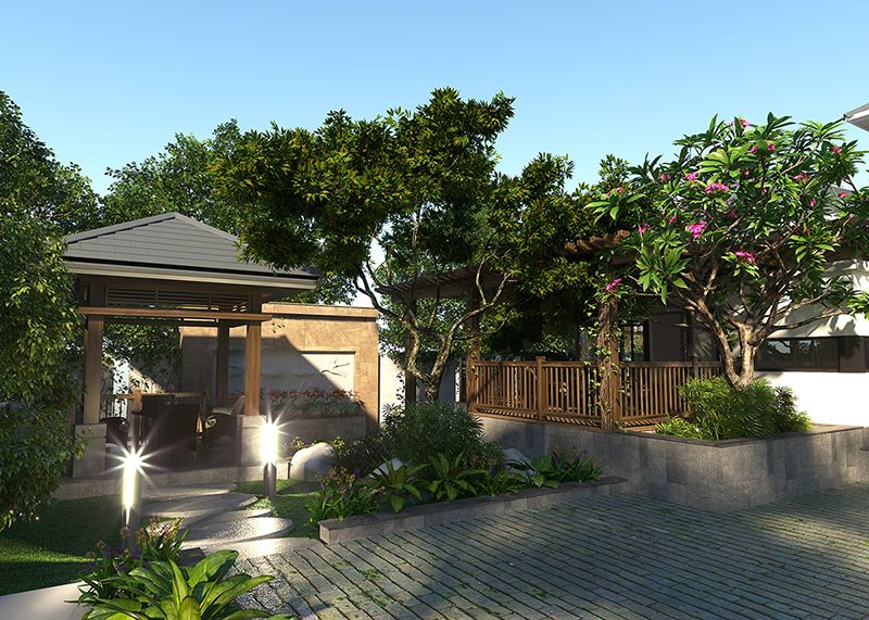 Cách thiết kế bồn hoa cho sân vườn