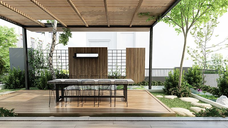 Phong cách thiết kế sân vườn hiện đại thời 4.0