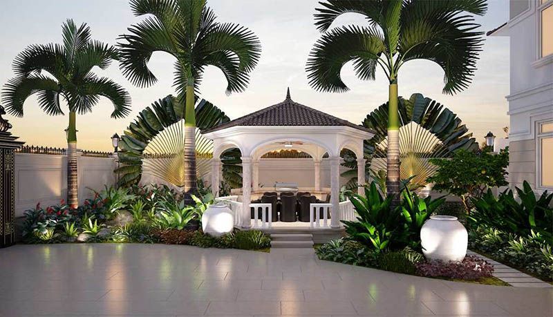 Phong cách thiết kế sân vườn kiểu châu âu