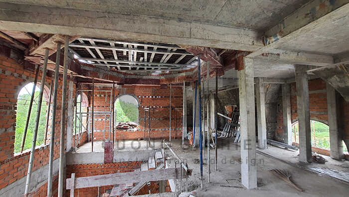 Xây dựng mái biệt thự cổ điển 2 tầng Bình Dương