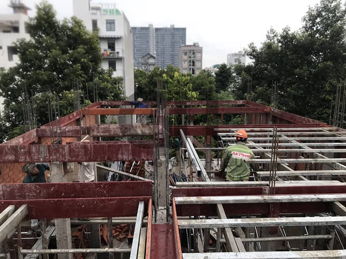 xây dựng nhà phố kết hợp căn hộ cho thuê tại quận 2