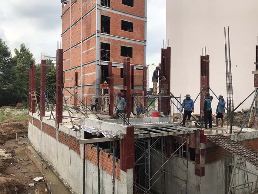 thi công xây dựng nhà ở kết hợp căn hộ cho thuê quận 2